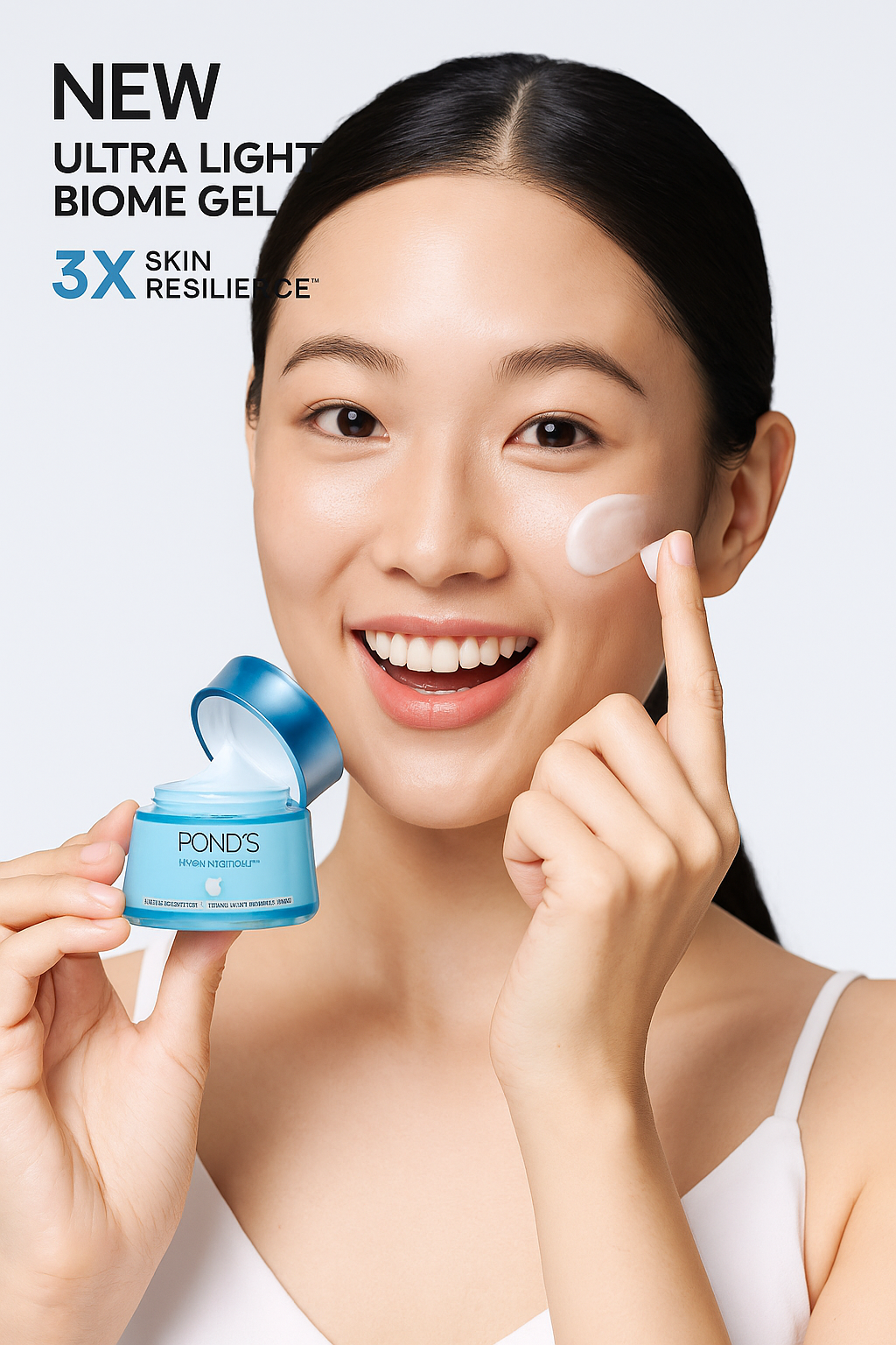 Ponds Ultra Light Biome Gel With Cera - Hyamino
